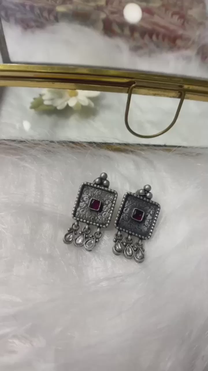 brahmi-oxidised-silver-earrings